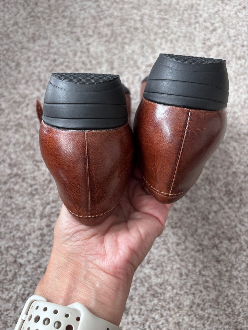 Dansko Fawna Mary Jane Clogs Chestnut Brown Leather Women's EU 39 / US 8.5-9 - Picture 11 of 12
